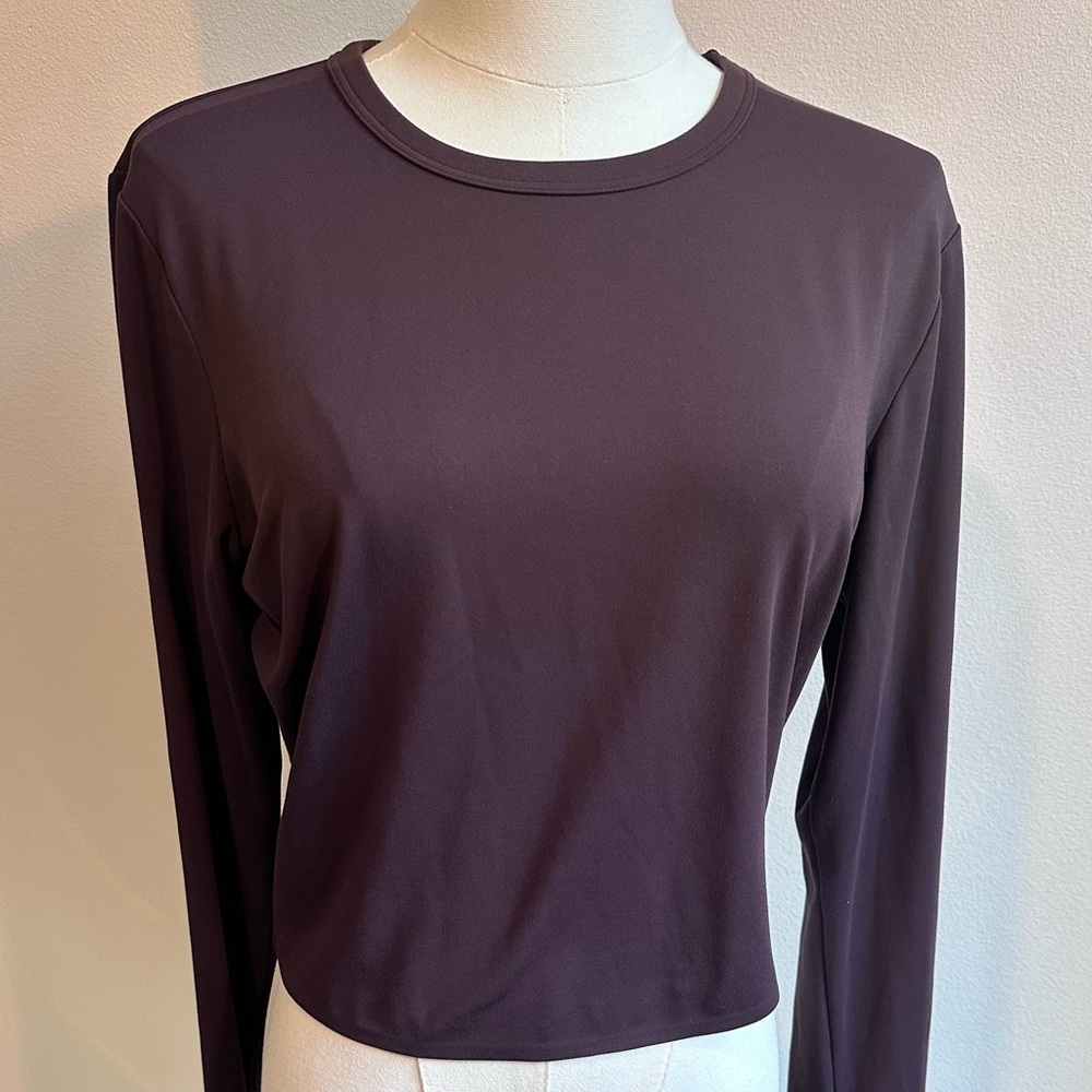 Uniqlo Women's Ultra Stretch Long-Sleeve Cropped Top | SIZE M